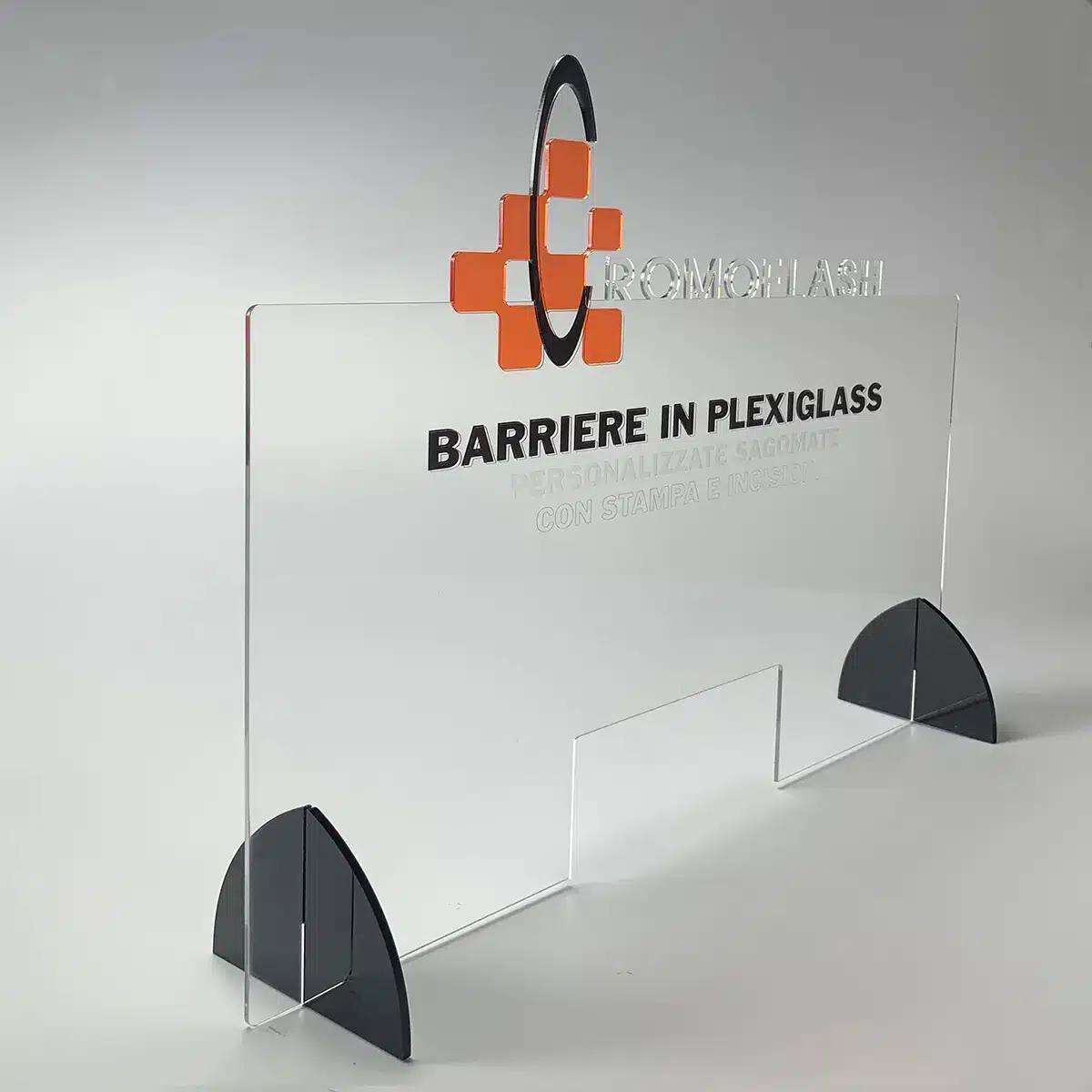 Barriera in plexiglass personalizzata Cromoflash