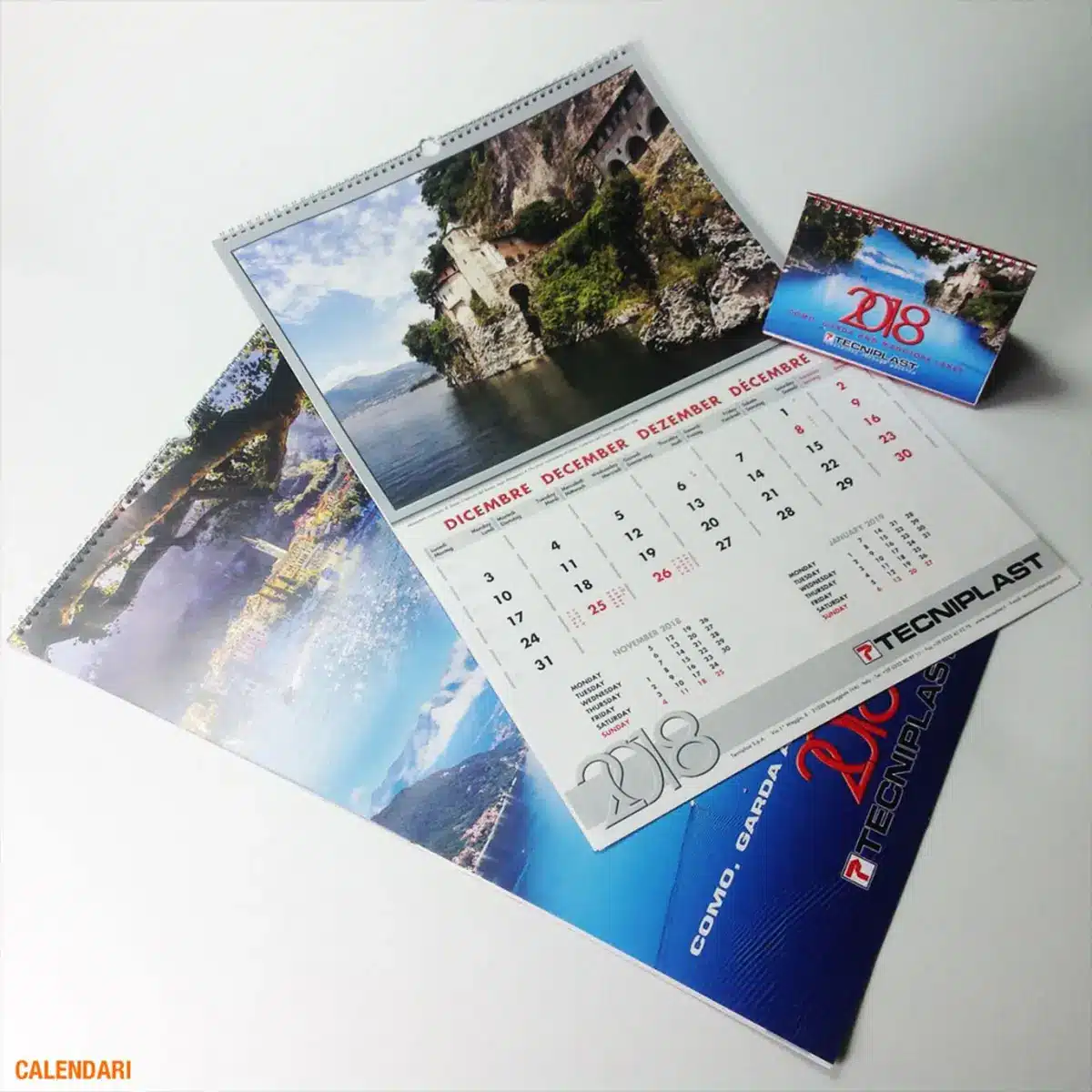 Calendario realizzato con stampa digitale