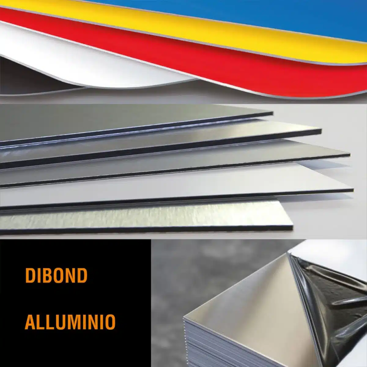 Lasta di dibond per totem di aziende