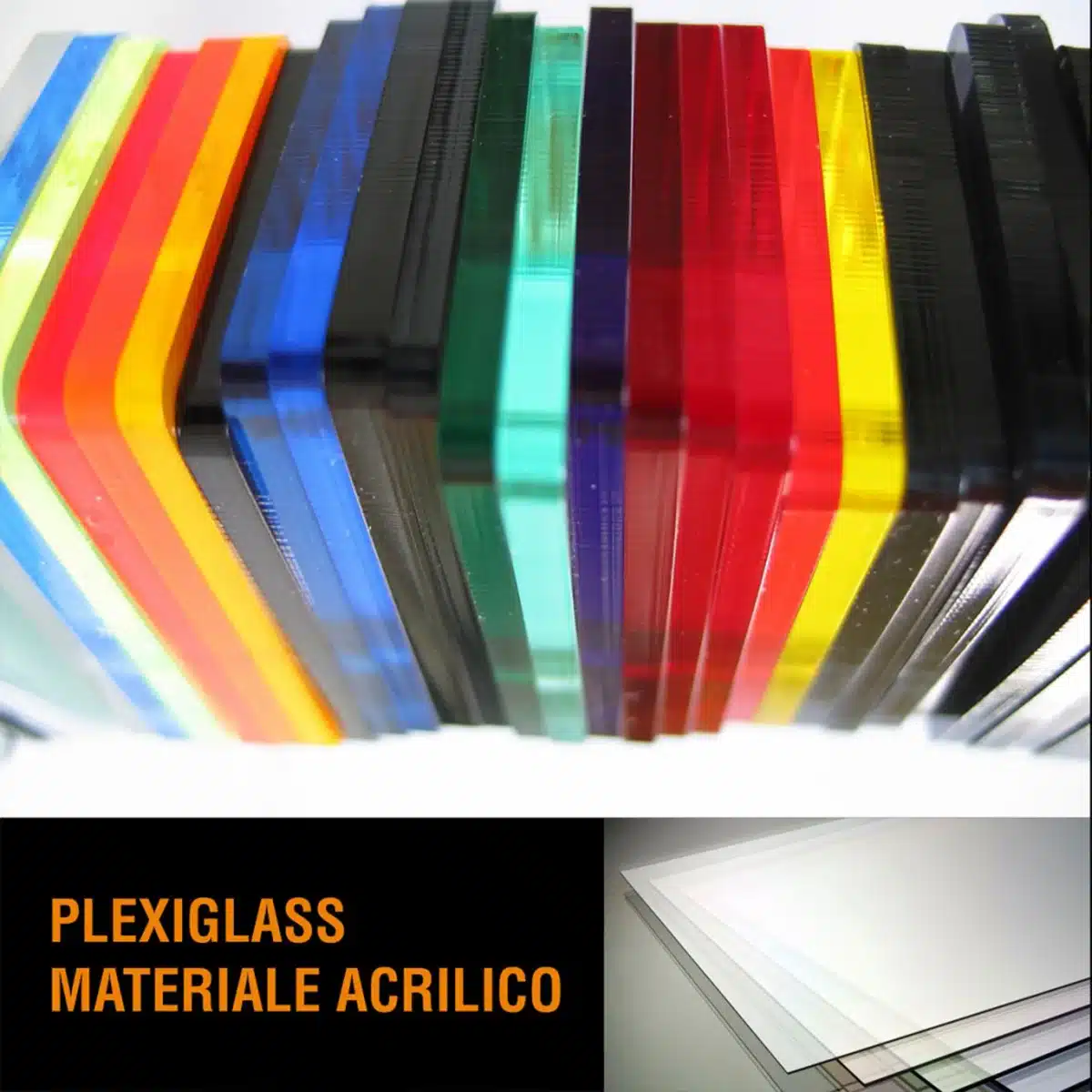 Plexiglass metacrilato di diversi colori
