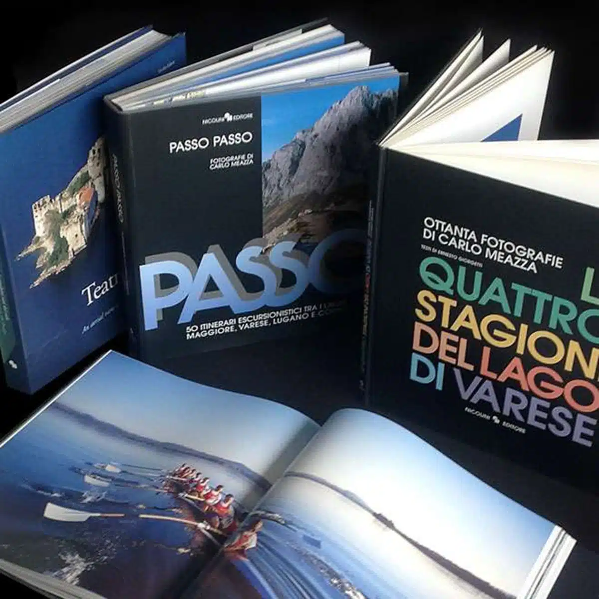 Stampa digitale di libri personalizzati su sfondo nero