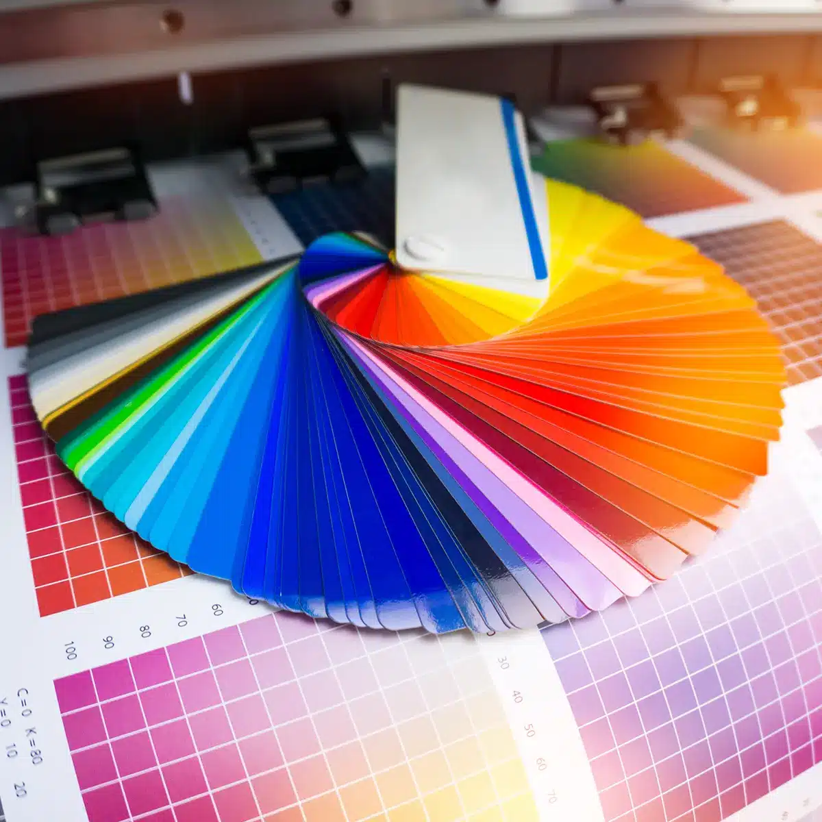 Stampante con pantone di colori per la prova certificata ISO